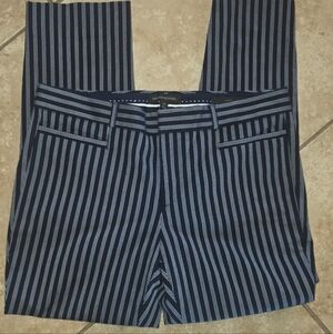 Banana Republic Womens Navy with White Pinstripe Dress Pants
